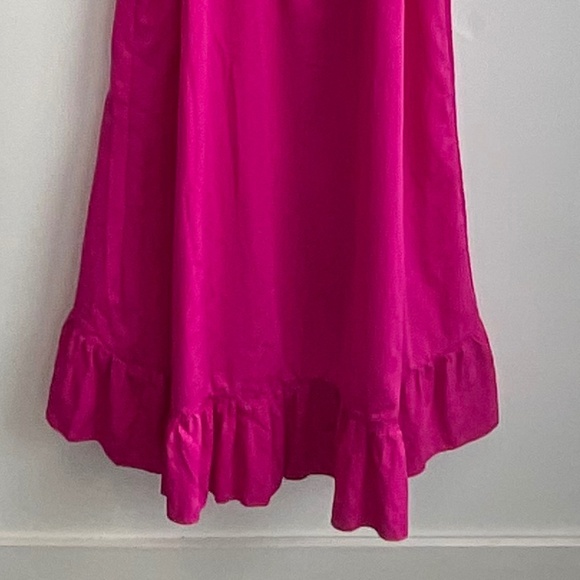 NWOT 🌺 TOPSHOP Hot Pink Wrap V-Neck Midi Maxi Dress Size 12 - Picture 8 of 15
